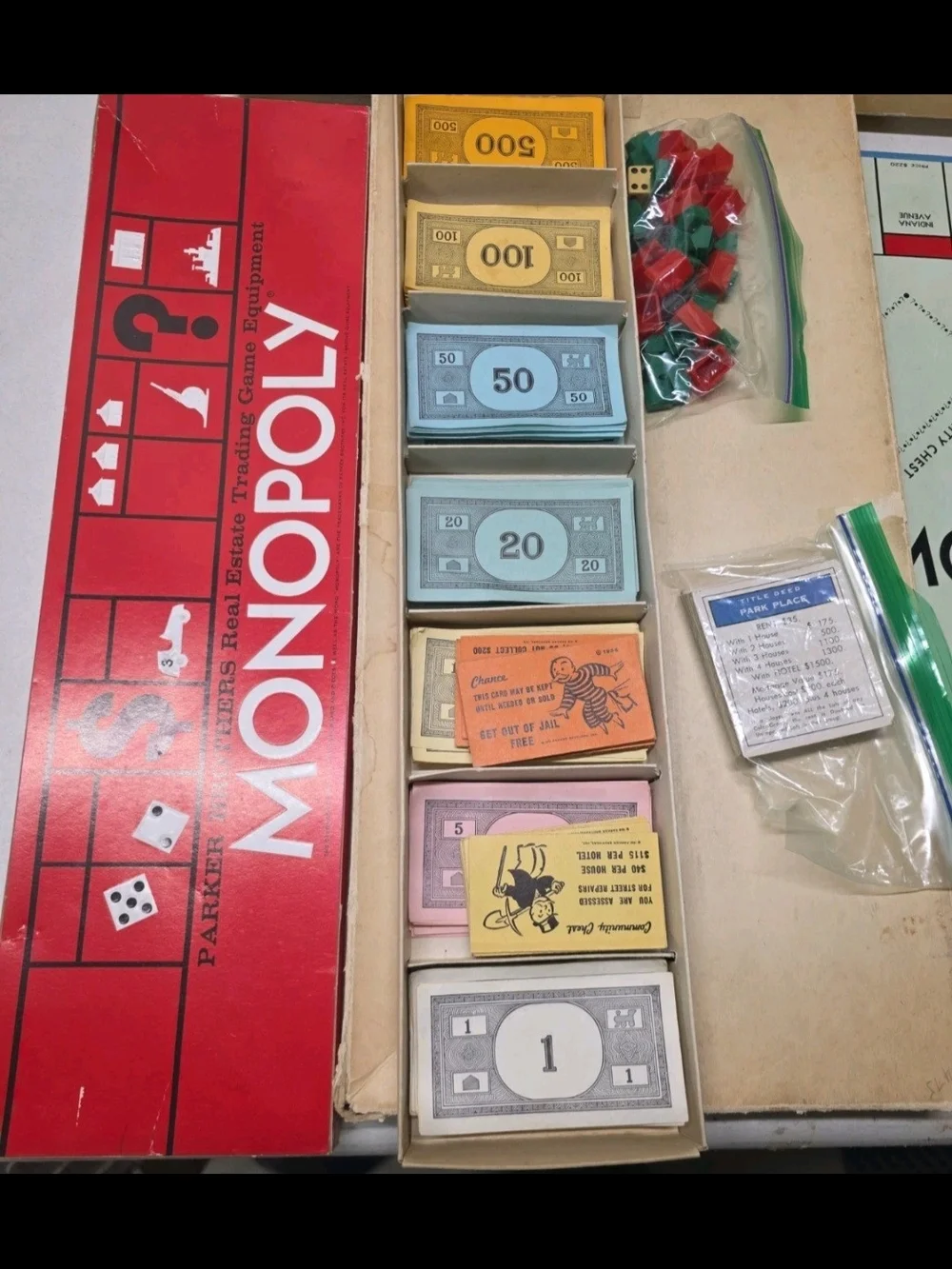 Parker Brothers Monopoly Board Game – Classic Edition (Beige/Red/Green)